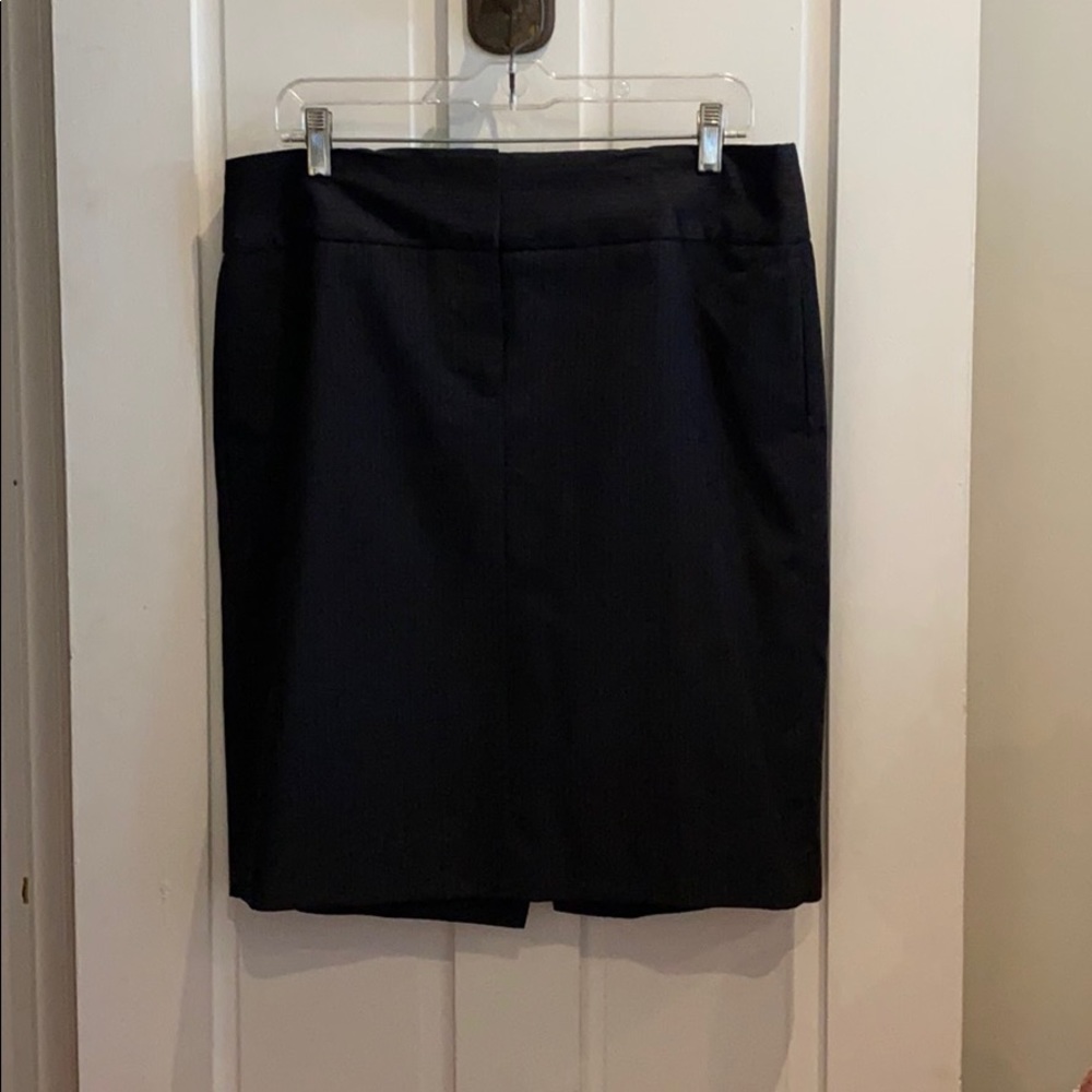 J.Crew Suit Pencil Skirt- Navy pinstripe - Sz 12